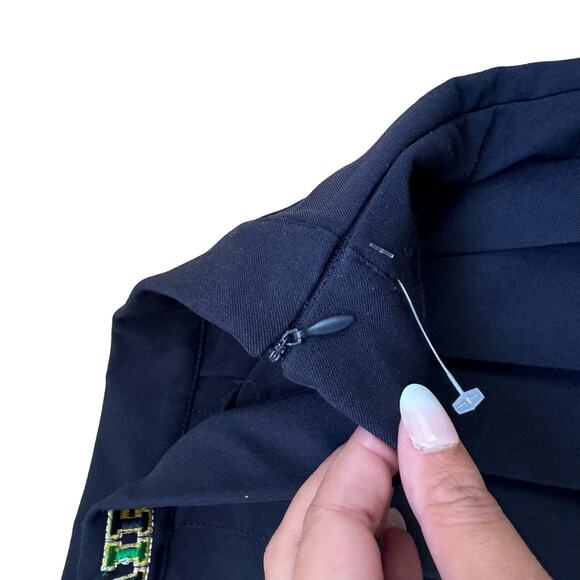 THE MAYFAIR ART CLUB Tennis Skirt x Revolve Pleated Mini Skirt Navy Size M/L - Picture 4 of 8